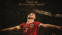 Arnautovic: Chúng tôi đã cố gắng hết sức và có thể tự hào. Tôi sẽ giải nghệ khỏi đội tuyển quốc gia Áo