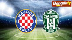 Hajduk Split VS FK Zalgiris Vilnius 02:00 14/08/2026 Europa Conference League