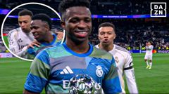 DAZN: Mbappé là người đầu tiên chúc mừng Vinícius sau khi giành MVP
