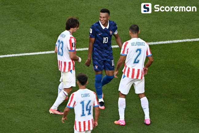 프랑스, 음바페 PK로 파라과이 1-0 신승...8강 진출