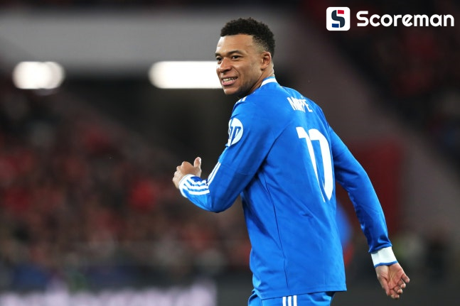 '레알 마드리드 비상' 음바페 왼쪽 무릎 부상…