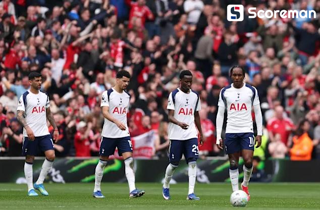 토트넘, 노팅엄에 0-3 완패…17위까지 추락, 잔류도 불투명