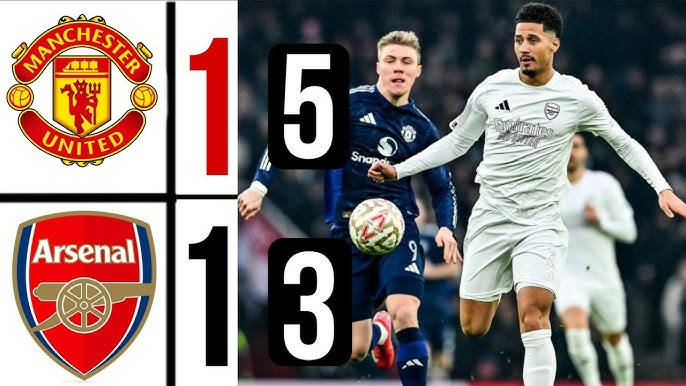 Arsenal 1-1 Manchester United (sút luân lưu 3-5) | Bayindir xuất sắc cản phá, Man Utd 10 người loại Arsenal trong loạt sút luân lưu