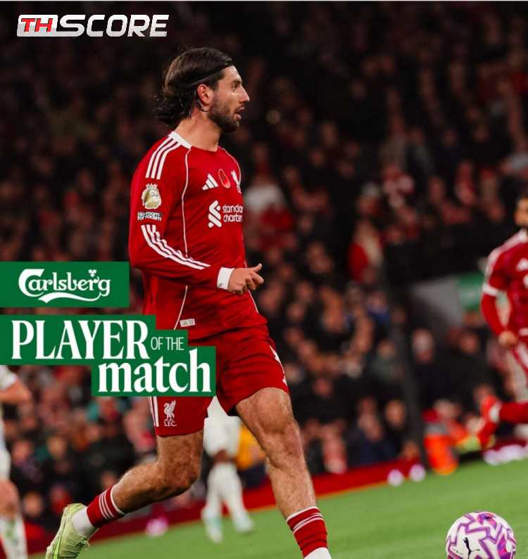 ฟอร์มแรงไม่หยุด! โซบอสซ์ไลคว้าแข้งยอดเยี่ยมหงส์แดงเกมทุบวิลล่า