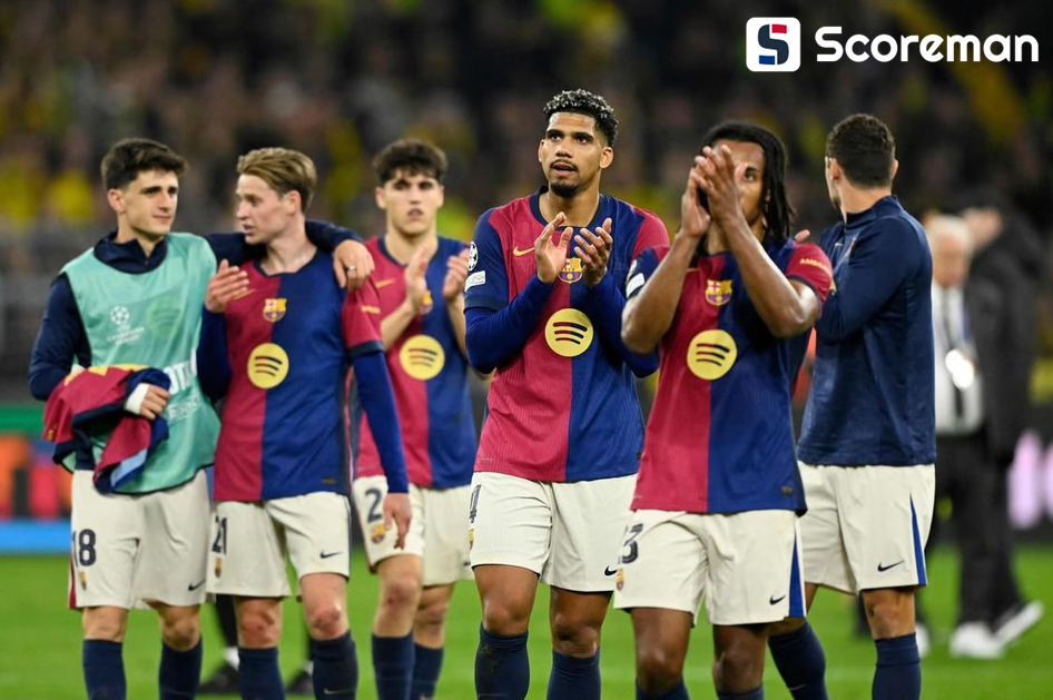 바르셀로나, 도르트문트 합계 5-3 제압하고 UCL 4강 진출
