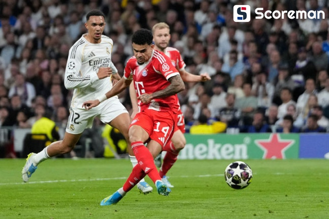 '김민재 결장' 뮌헨, UCL 8강 1차전서 레알 마드리드에 2-1 승리