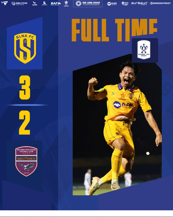 ​Olaha chói sáng, SLNA vào chung kết Cúp Quốc gia