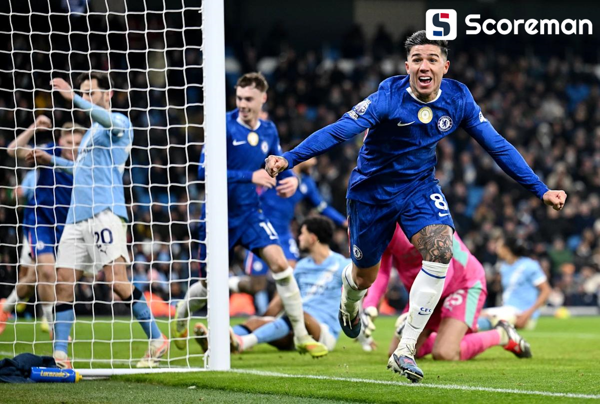 맨시티, 사령탑 없는 첼시와 1-1 무승부…선두 아스널과 6점차