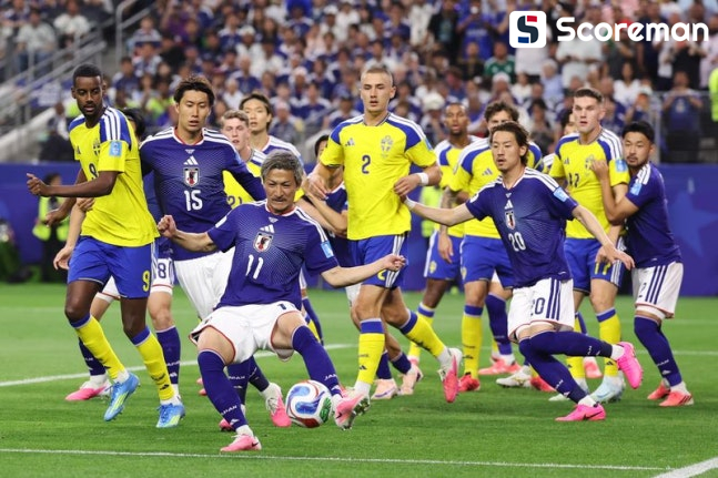 일본, 스웨덴과 1-1 무승부...32강 브라질과 격돌