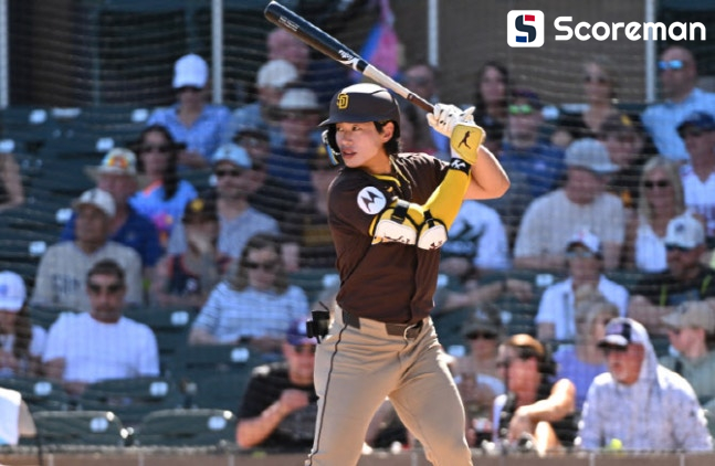 샌디에이고 송성문, 시범 경기서 2경기 연속 안타