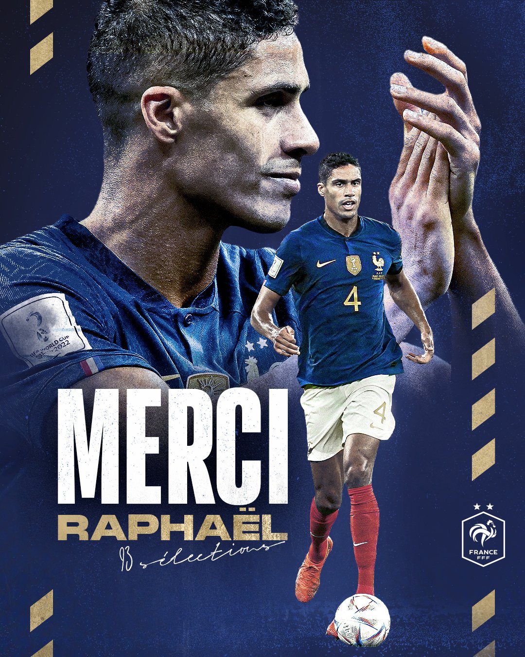 Raphael Varane announces retirement from international football👋