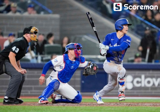 '시즌 첫 출전' 김혜성, 멀티히트 선보여…다저스 14대2로 승리