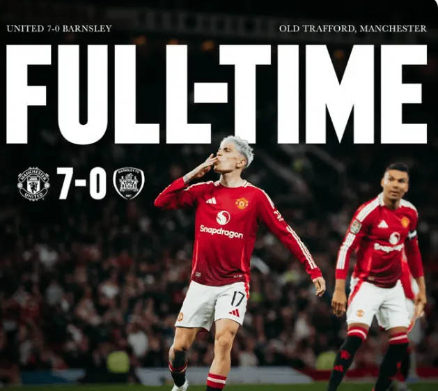 7-0 là trận thắng đậm nhất của Manchester United tại EFL Cup