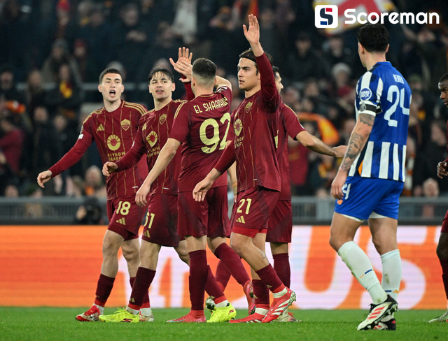 로마, 포르투에 3-2 승! 16강서 아틀레틱or라치오와 격돌