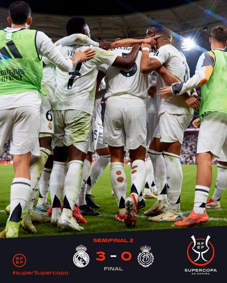 Real Madrid 3-0 Mallorca | Tiến vào chung kết Siêu cúp Tây Ban Nha