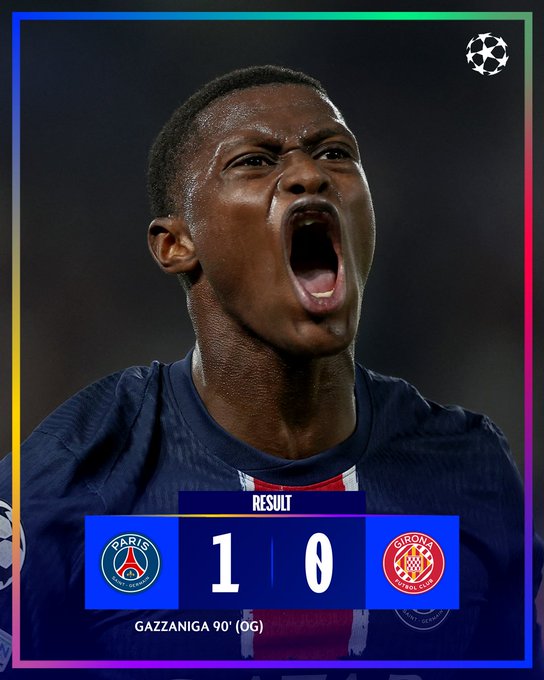 Kết quả Cúp C1: PSG 1-0 Girona