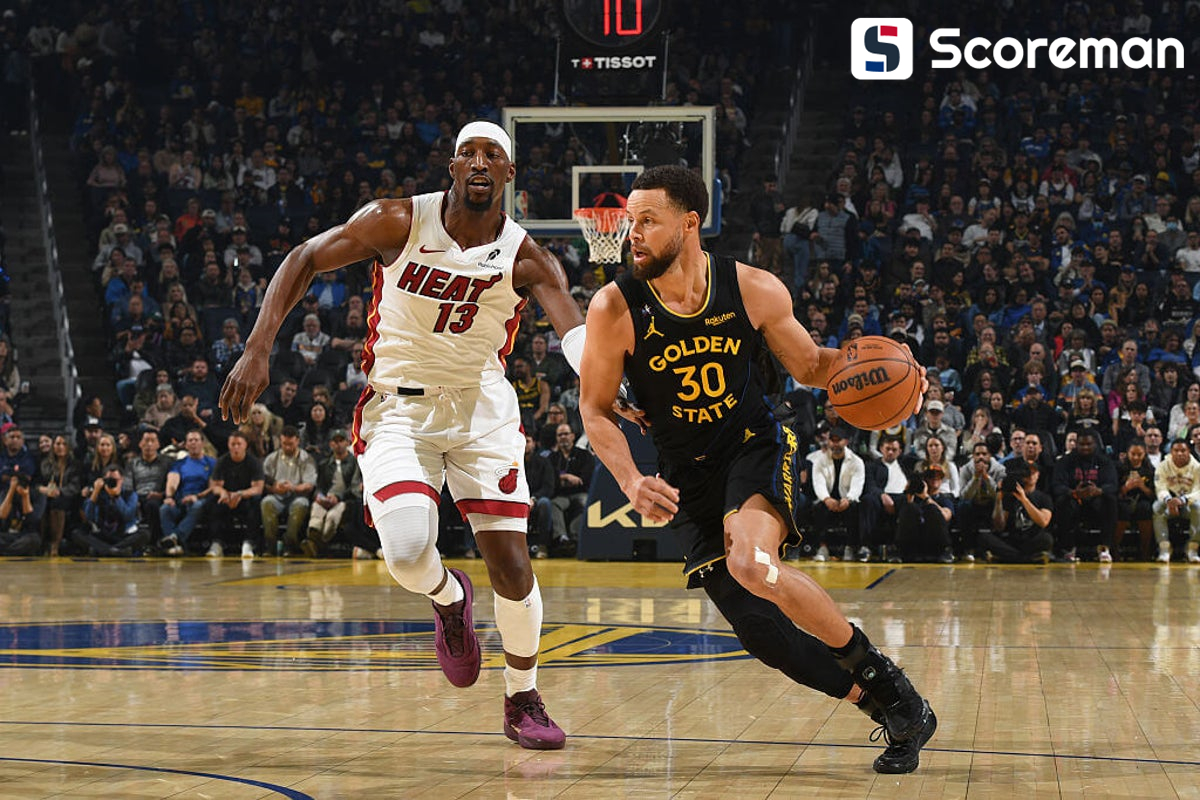 커리 앞세운 NBA 골든스테이트, 마이애미 누르고 4연승