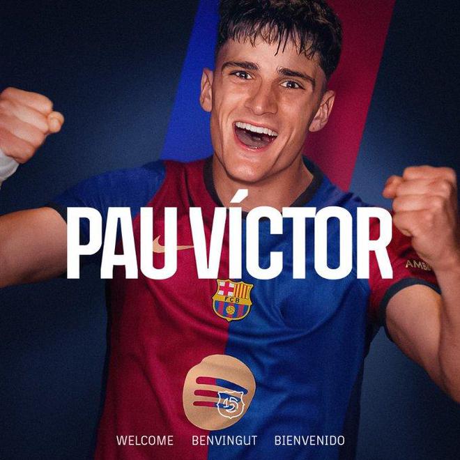 Chính thức: Barcelona ký hợp đồng với tiền đạo Pau Victor của Girona