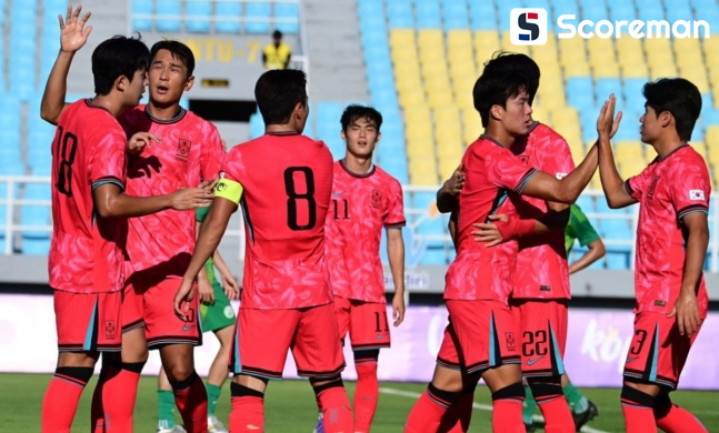 이민성호, U-23 아시안컵 예선 첫 경기서 마카오에 5-0 대승