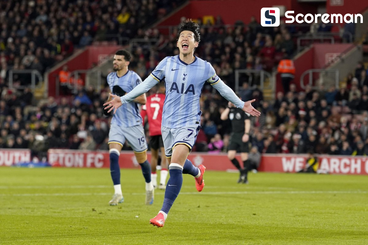 '1골 2도움' 손흥민, 시즌 6호골…토트넘 역대 최다 도움 '68개'