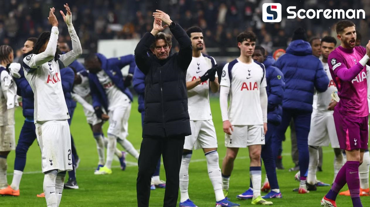 토트넘, 프랑크푸르트 2-0 꺾고 4위로 UCL 16강 직행