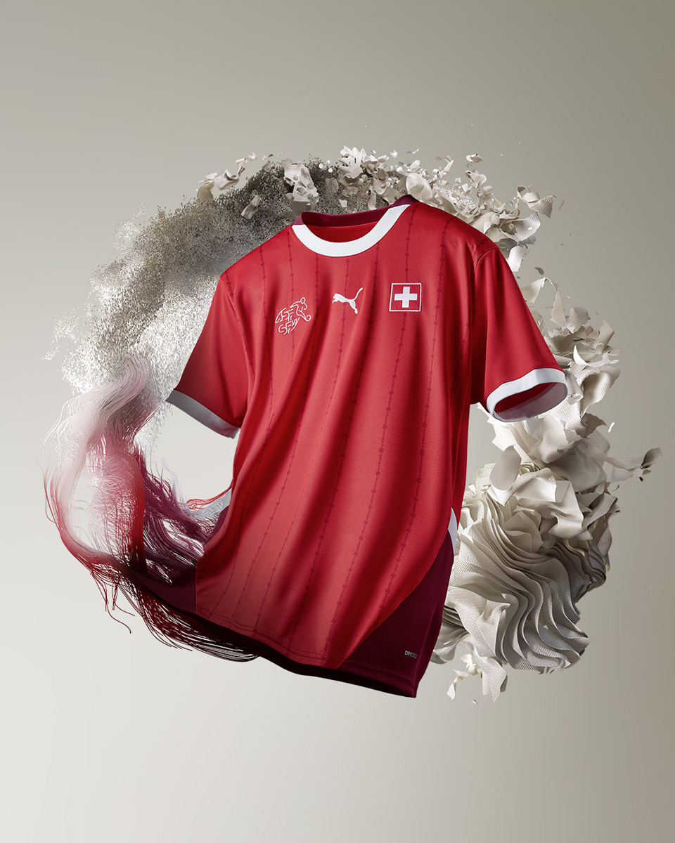 ​Áo đấu sân nhà và sân khách của ĐTQG Thụy Sĩ cho EURO 2024