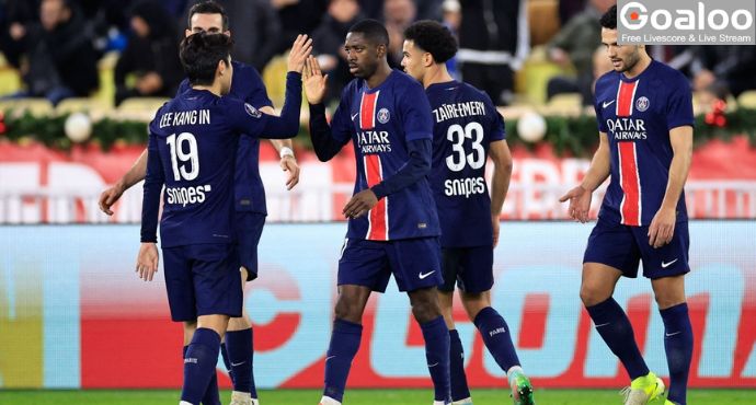 Ousmane Dembele inspired PSG to a 4-2 comeback victory over Monaco, extending their lead at the top of Ligue 1 to 10 points.