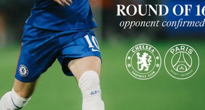 Chelsea Drawn Against PSG in Champions League Round of 16 Rematch