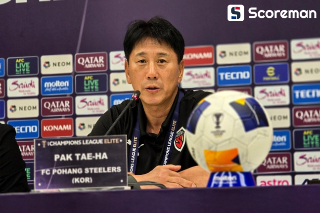 ‘16강 도전’ 포항 박태하 감독, “물러설 곳 없는 조호르전 결과 내겠다”