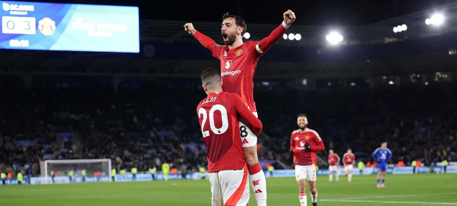 Leicester City 0-3 Manchester United | Hojlund,Garnacho và Bruno Fernandes lập công, Man Utd thắng Leicester City lần thứ 4 trong mùa giải này