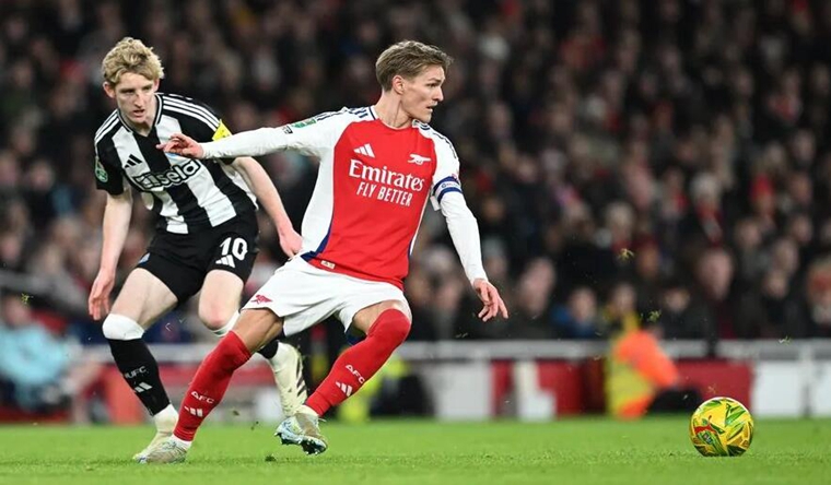 ​Newcastle a 2-0 advantage in the Carabao Cup semi-final