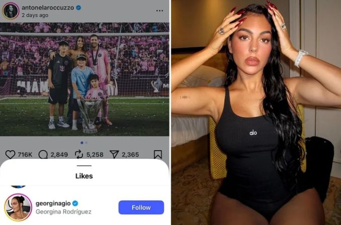 Antonela chia sẻ ảnh gia đình mừng Messi vô địch, bạn gái CR7 Georgina thả tim