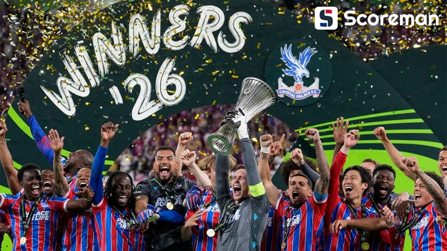 크리스탈 팰리스, UEFA 컨퍼런스리그 우승…121년 만에 첫 유럽대항전 정상