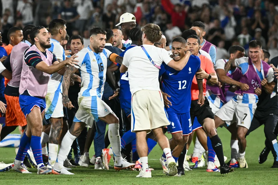 France's Victory Over Argentina Marred by On-Field Clashes