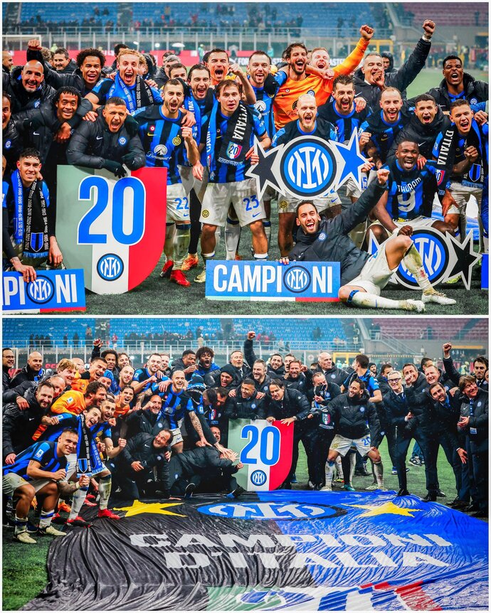 INTER ARE THE 2023-24 SERIE A CHAMPIONS 🏆