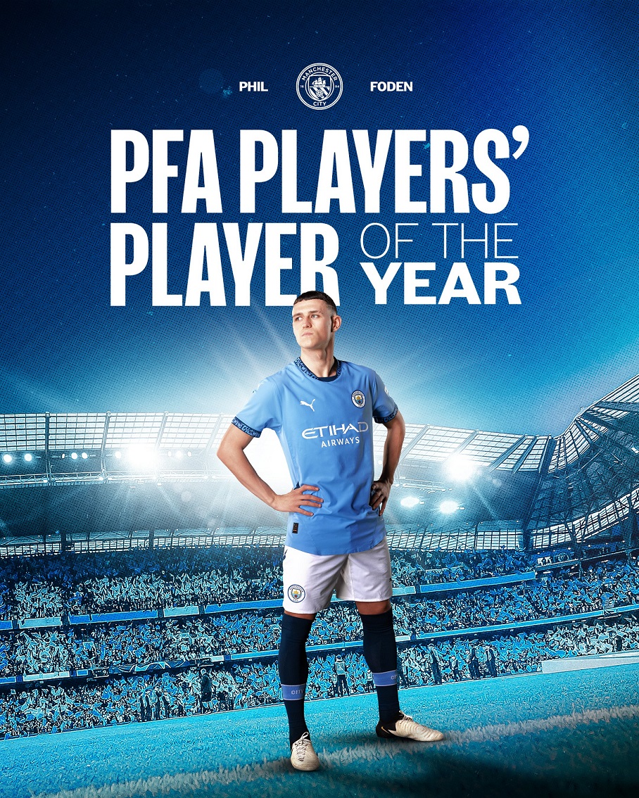 Phil Foden giành giải Cầu thủ xuất sắc nhất năm của PFA