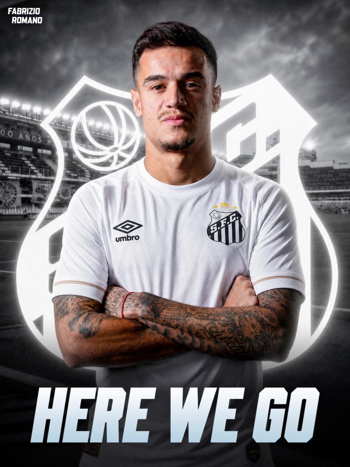 Here we go! Coutinho gia nhập Santos, tái hợp Neymar