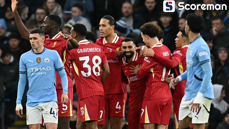 리버풀, 맨시티에 2-0 완승... 살라 '1골 1도움'