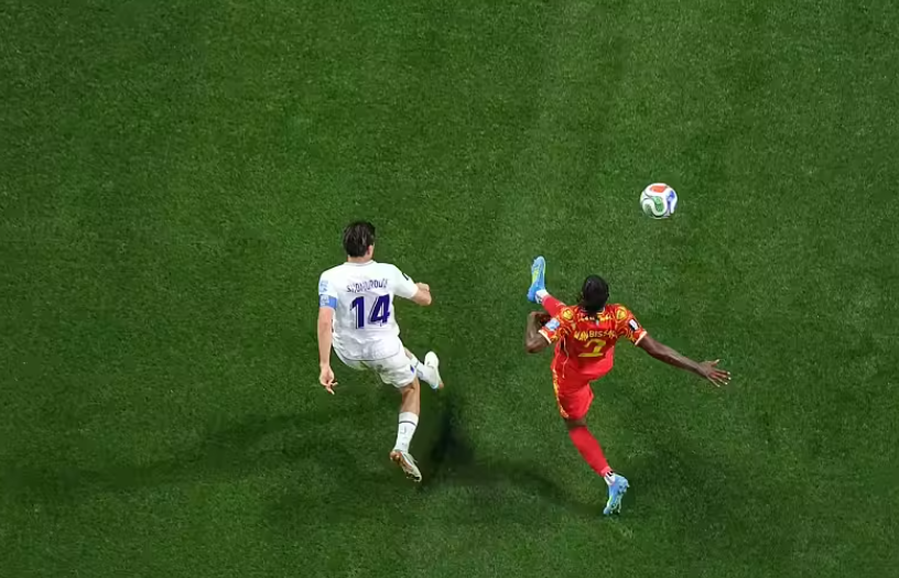 Wissa grabs his brace to seal a 3-1 victory for DR Congo, sending them through to the knockout stage.