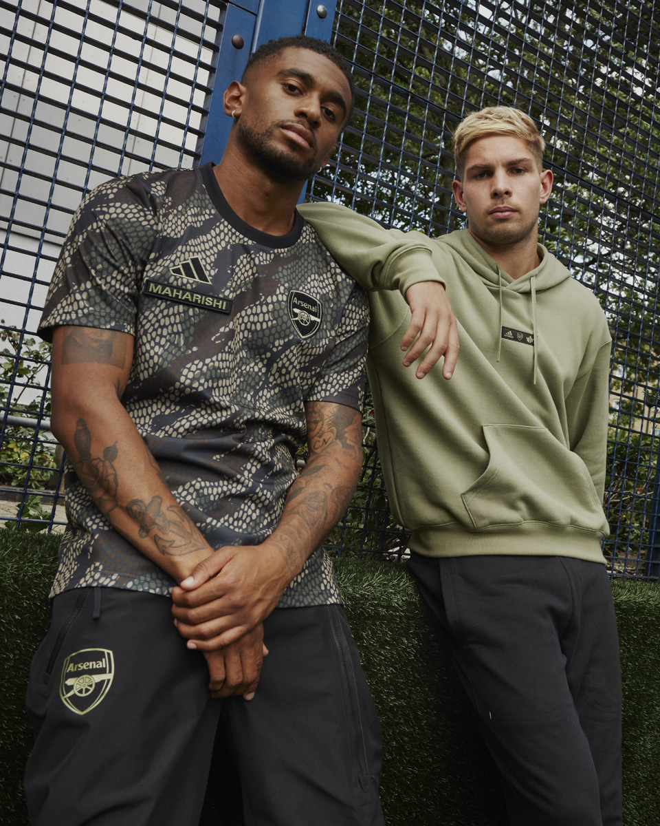Adidas × Maharishi × Arsenal loạt trang phục chung