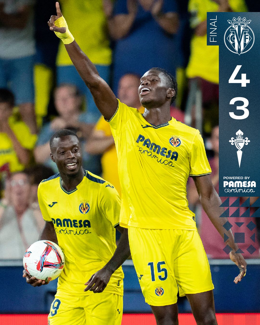 Kết quả VĐQG Tây Ban Nha: Villarreal 4-3 Celta Vigo