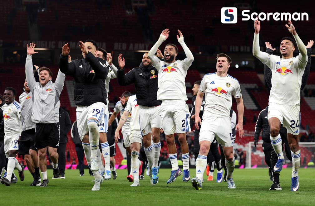 맨유, 홈에서 리즈에 1-2 패배...UCL 진출권 경쟁 재점화