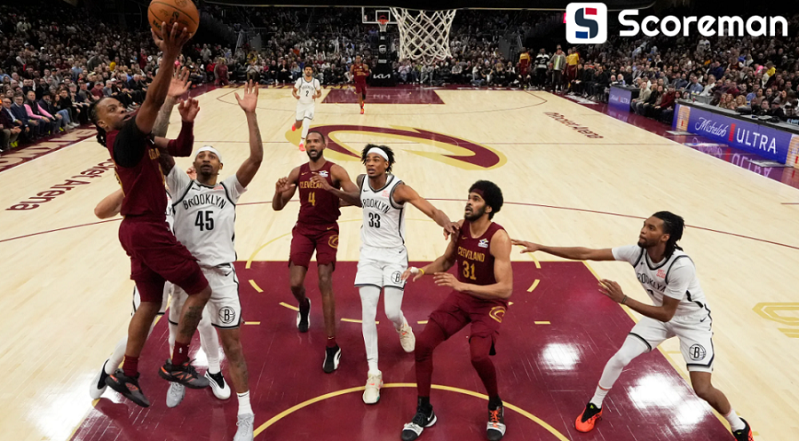 클리블랜드, 18점 열세 뒤집고 브루클린 격파…시즌 2번째 15연승