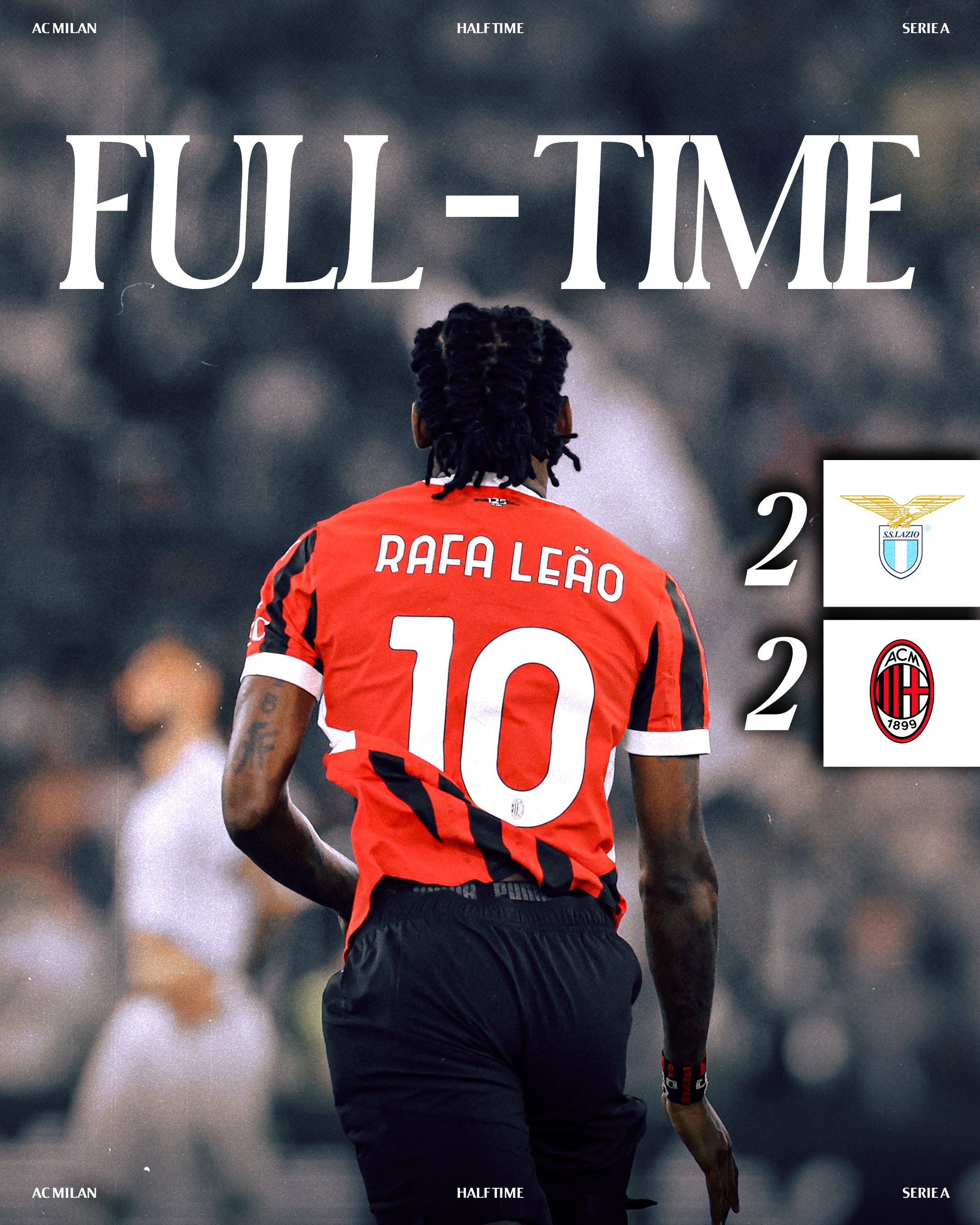 Kết quả VĐQG Ý: Lazio 2-2 AC Milan