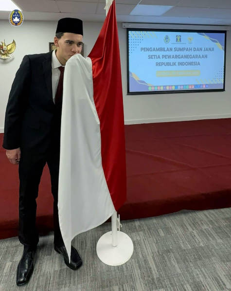 ĐT Indonesia nhập tịch thành công thêm 1 ngôi sao Hà Lan