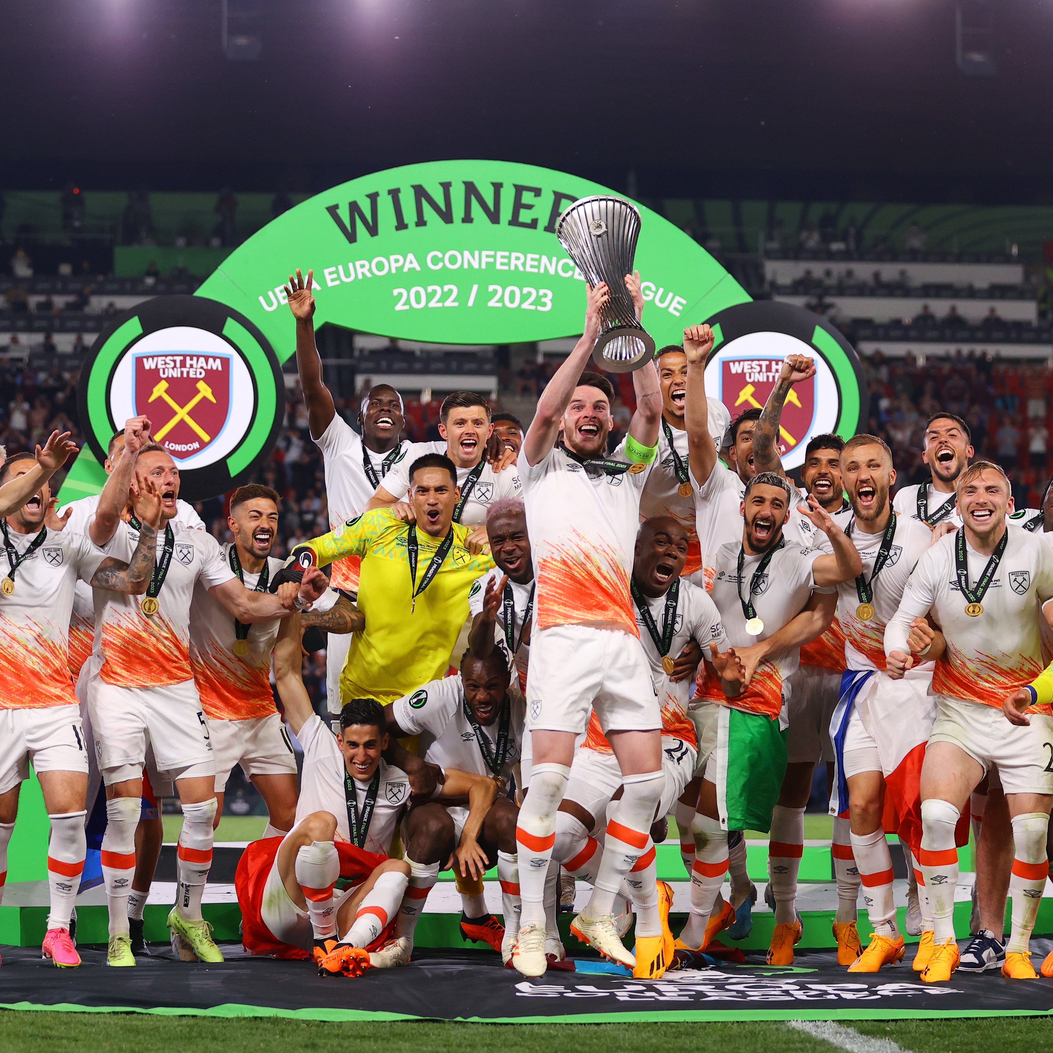West Ham United 2-1 Fiorentina, winning the UEFA Europa Conference League Champion