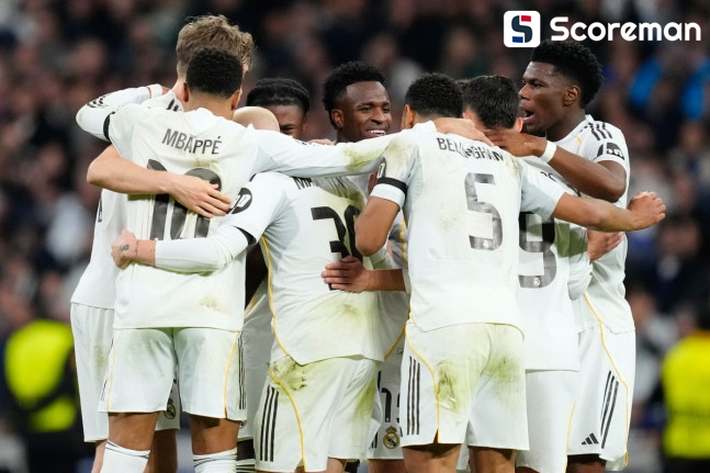 ‘음바페 2골, 비니시우스 1골·2도움’ 레알, AS모나코에 6-1 대승