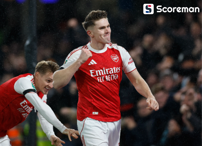 ‘리그컵 우승 도전’ 아스널, 4강 1차전서 첼시 3-2 격파... 요케레스, 1골 1도움 맹활약