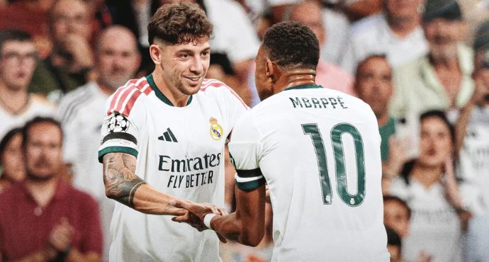 Mbappé and Valverde Shine as Real Madrid Edge Inter Milan 2-1
