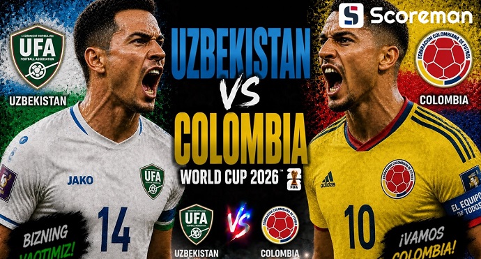 6월18일 2026 북중미월드컵 - 우즈베키스탄 VS 콜롬비아 해외축구 분석 프리뷰